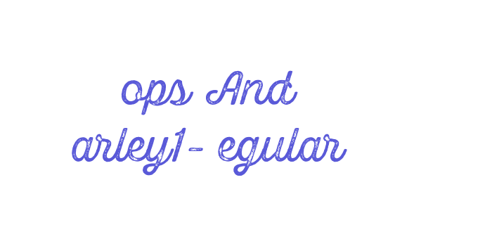 Hops And Barley1-Regular Font Download