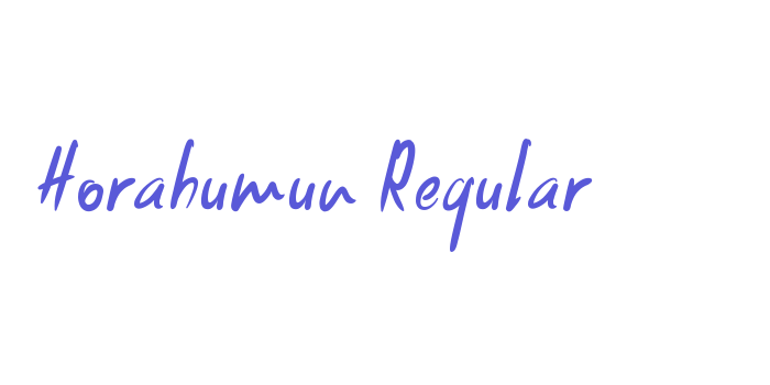 Horahumun Regular Font Download