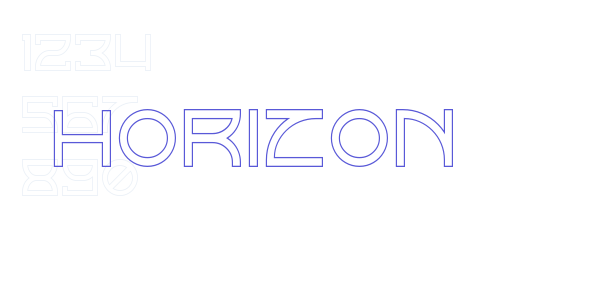 Horizon font