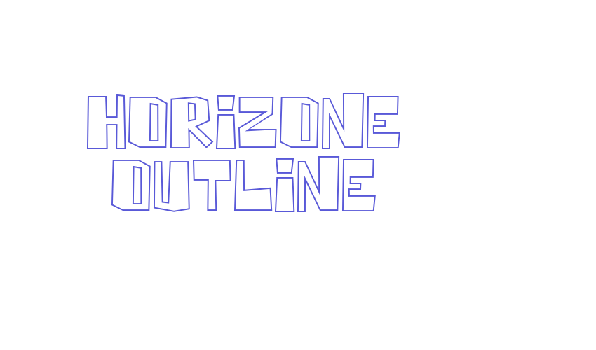 Horizone Outline Font Download