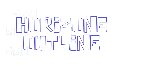 Horizone Outline-font-download