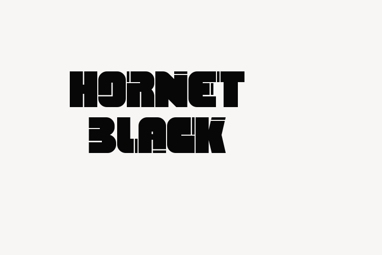 Hornet Black font download