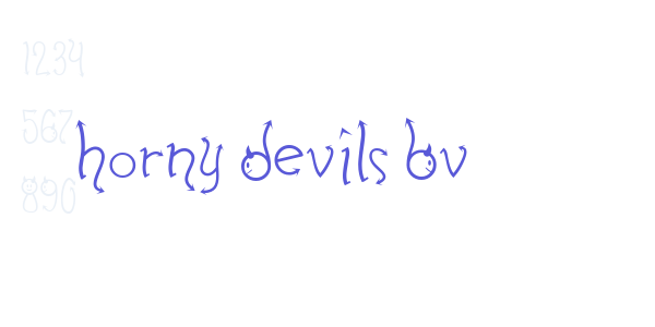 Horny Devils BV font