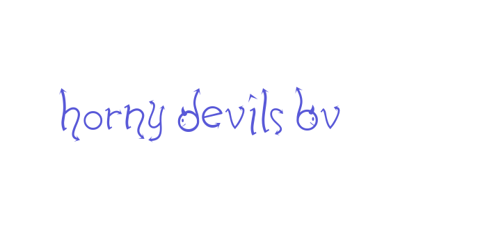 Horny Devils BV Font Download