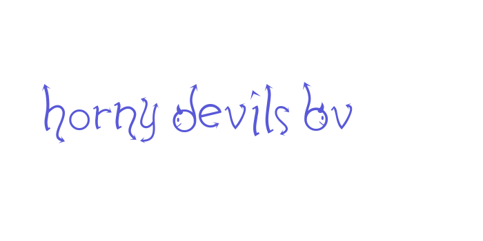 Horny Devils BV Font