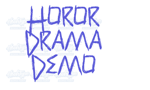 Horor Drama Demo Font