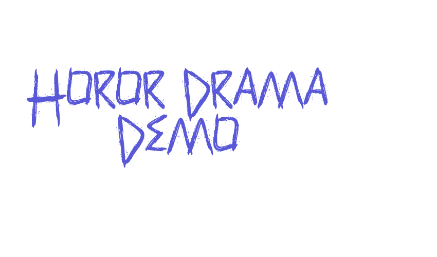 Horor Drama Demo Font Download