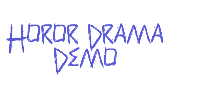 Horor Drama Demo Font Download