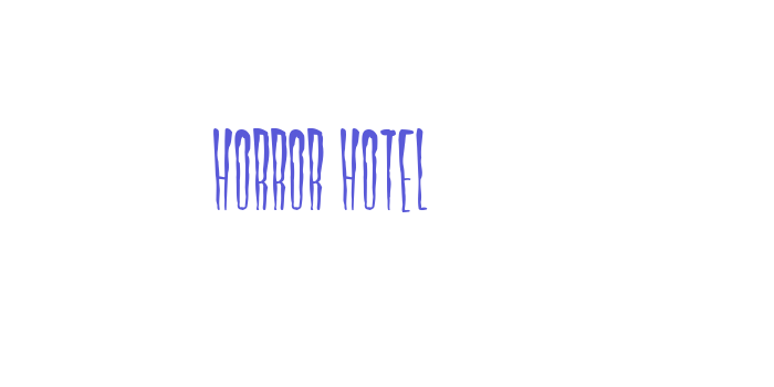 Horror Hotel Font