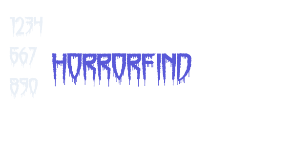 Horrorfind font free