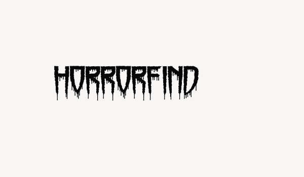 Horrorfind Font