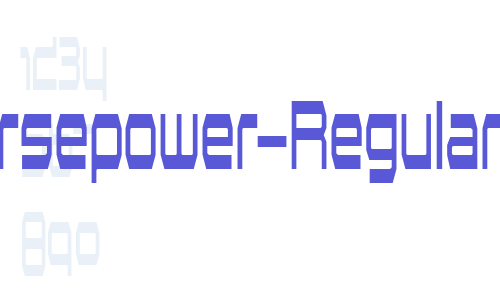 Horsepower-Regular Font Download