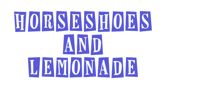 Horseshoes and Lemonade Font Download