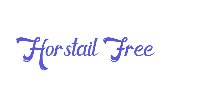 Horstail Free Font Download