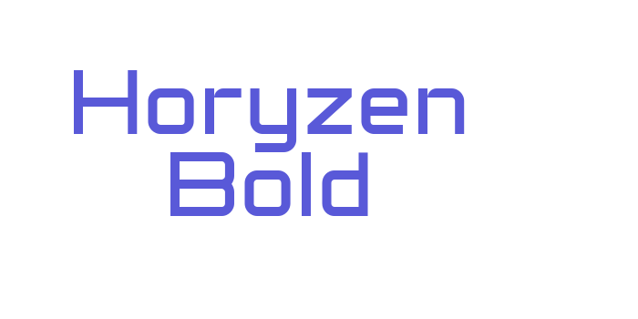 Horyzen Bold Font