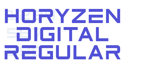 Horyzen Digital Regular-font-download
