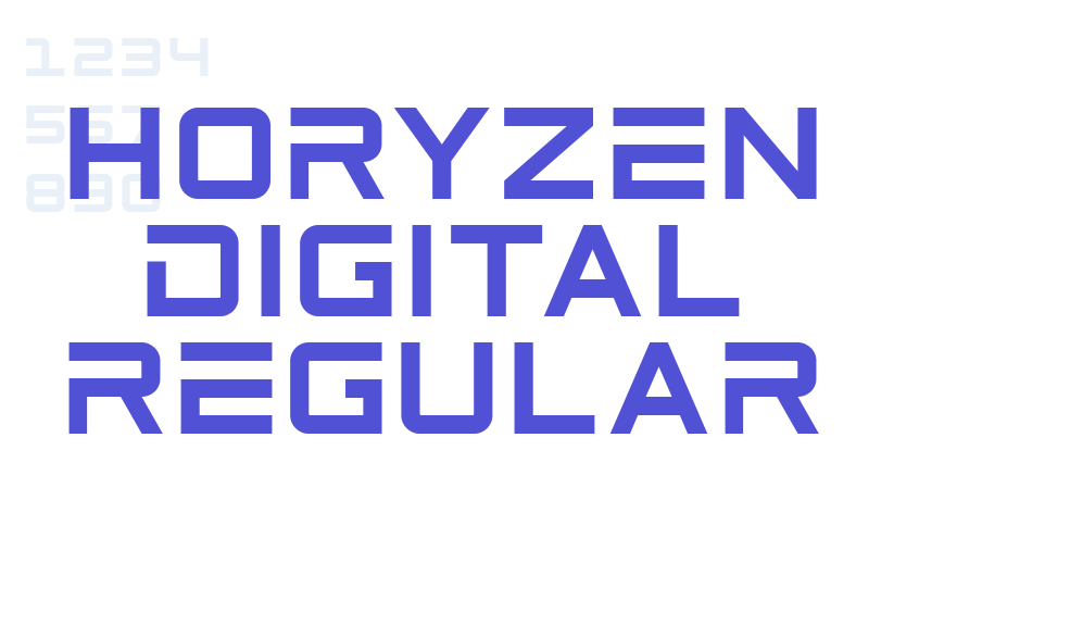 Horyzen Digital Regular-font-download