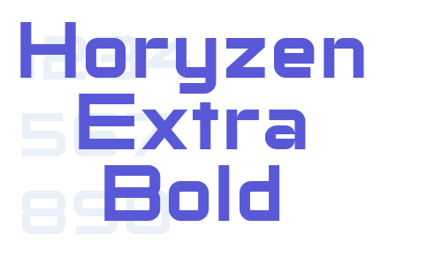 Horyzen Extra Bold Font Download