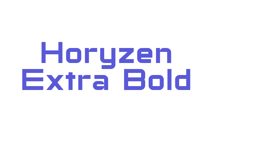 Horyzen Extra Bold Font Download