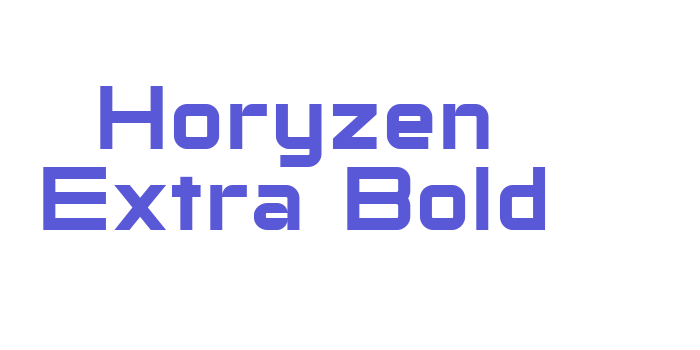 Horyzen Extra Bold Font Download