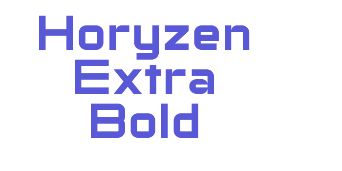 Horyzen Extra Bold Font