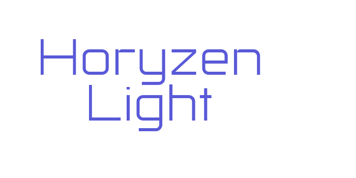 Horyzen Light Font