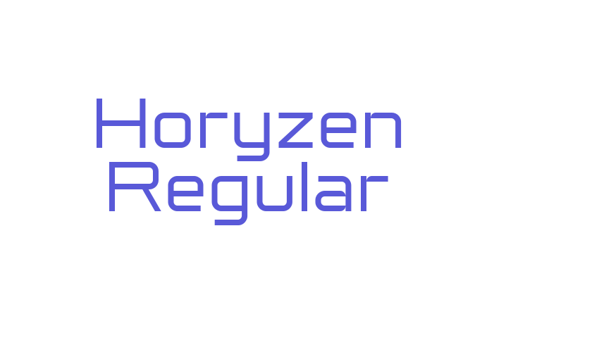 Horyzen Regular Font Download