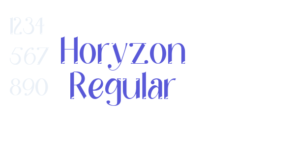 Horyzon Regular font free