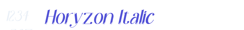 Horyzon Italic-font