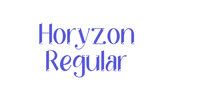 Horyzon Regular Font