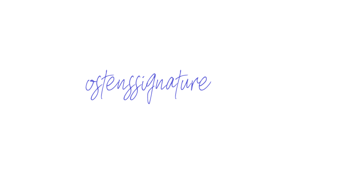 Hostenssignature Font Download