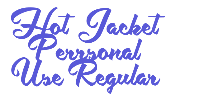 Hot Jacket Perrsonal Use Regular Font Download