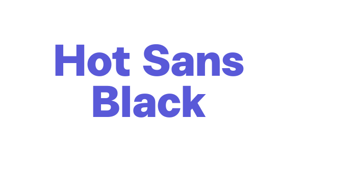 Hot Sans Black Font Download