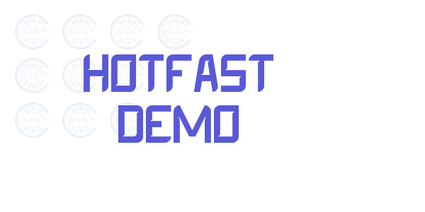 Hotfast Demo font free