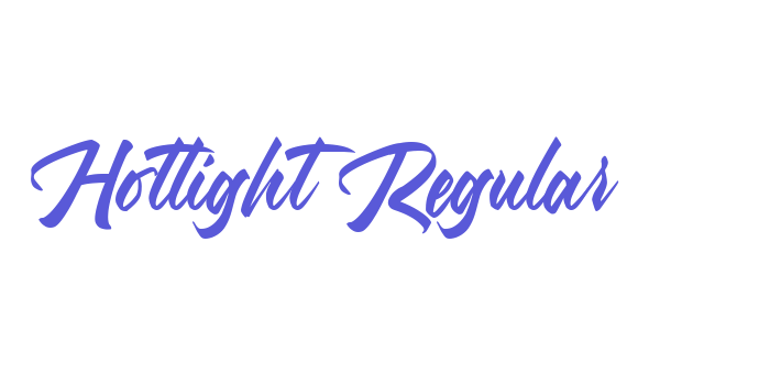 Hotlight Regular Font