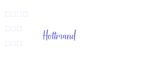 Hottmand font free