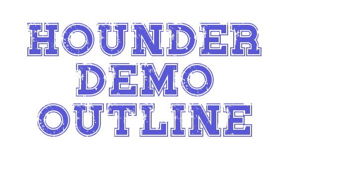 Hounder Demo Outline Font Download