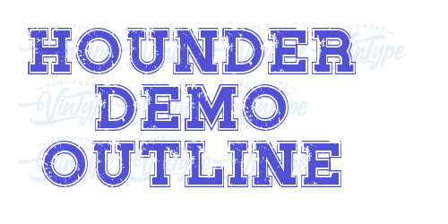 Hounder Demo Outline-font-download