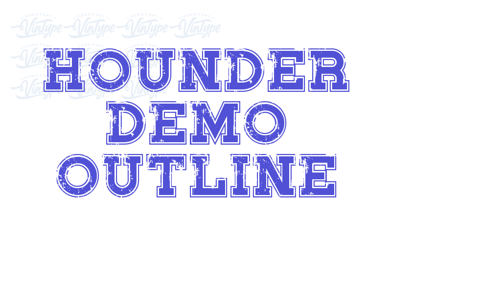 Hounder Demo Outline-font-download