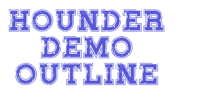 Hounder Demo Outline Font