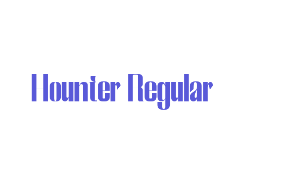 Hounter Regular Font