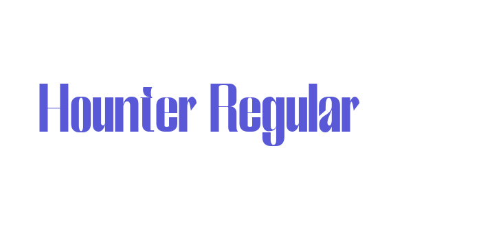 Hounter Regular Font