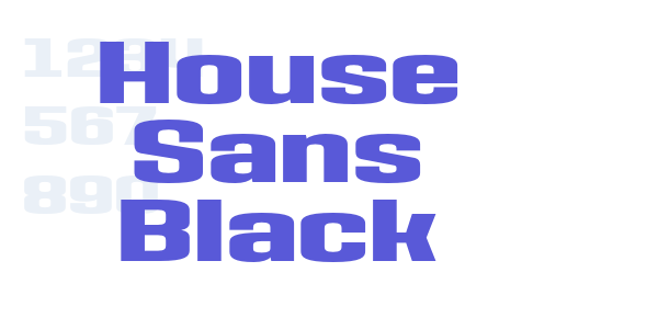 House Sans Black font free