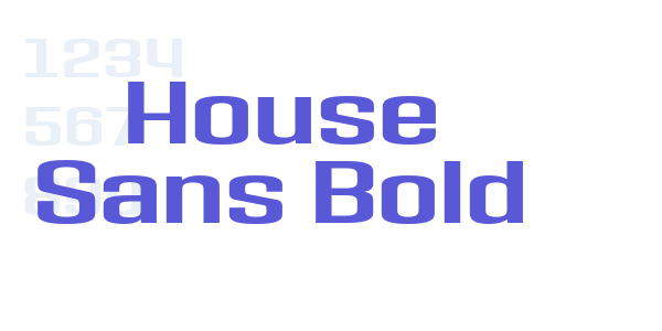 House Sans Bold font free