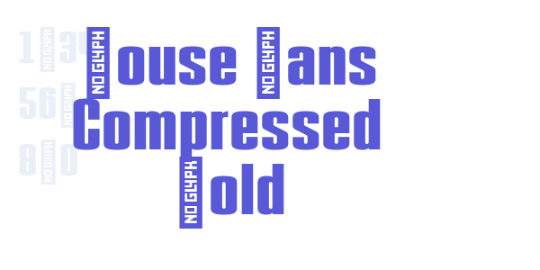 House Sans Compressed Bold font free