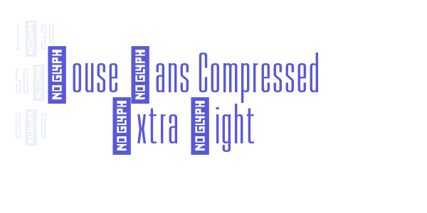 House Sans Compressed Extra Light font free