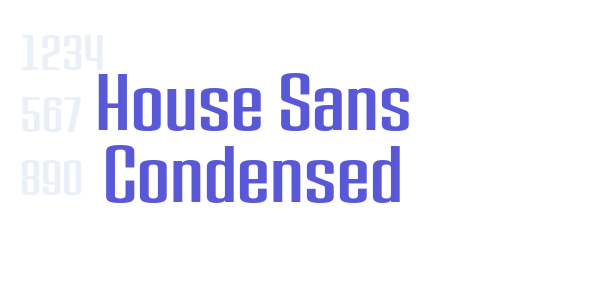 House Sans Condensed font free