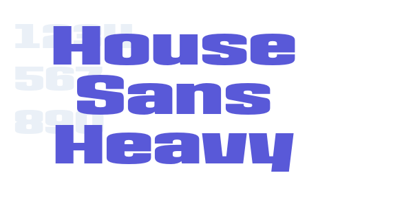 House Sans Heavy font free