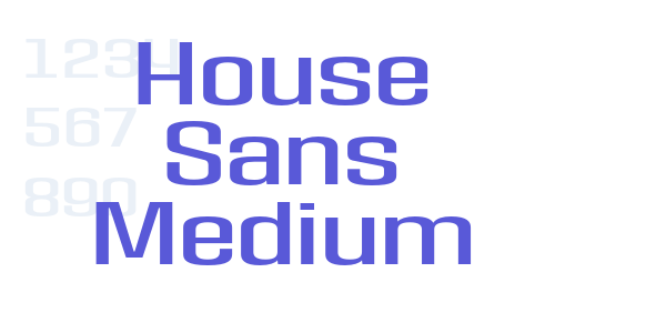 House Sans Medium font free