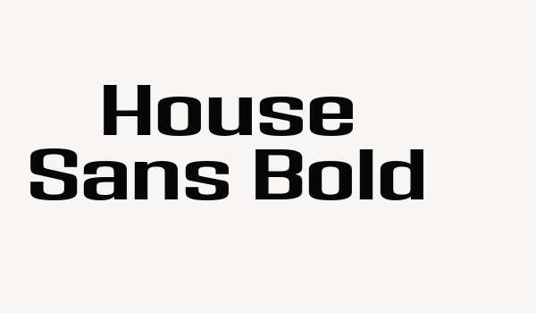 House Sans Bold Font